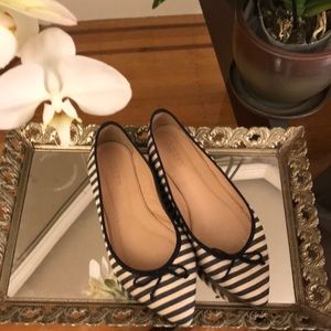 Striped J.Crew Flats
